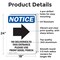 Signmission No Deliveries To This, 18 in W x Rectangle, Aluminum OS-2PACK-NS-A-1824-V-14478 - alternate 2